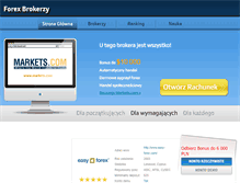 Tablet Screenshot of forexbrokerzy.pl